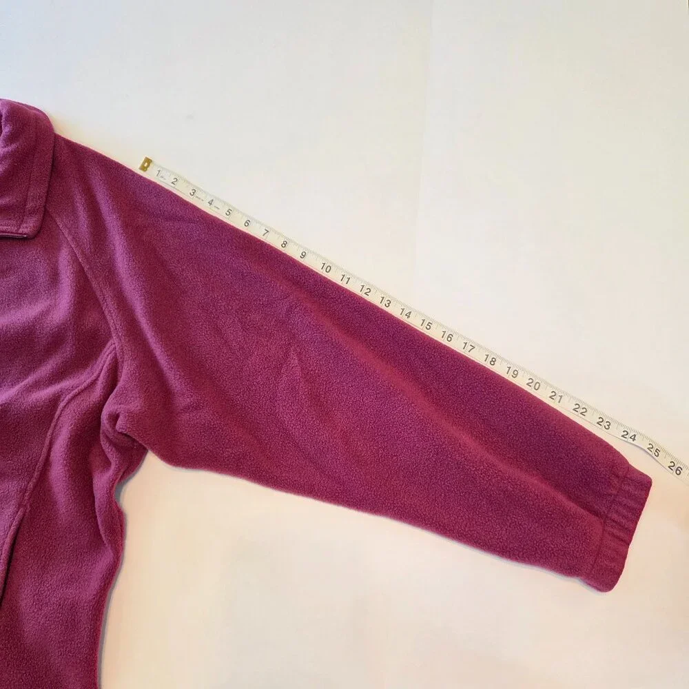 Columbia Women’s Full Zip Fleece Jacket, Plum/Magenta, Women's 2X
